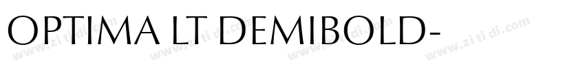OPTIMA LT DEMIBOLD字体转换